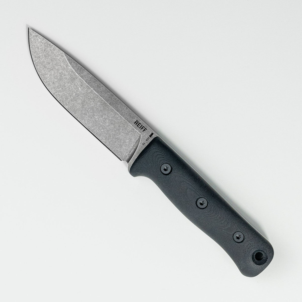 F5 Field Survival Knife (Acid Stonewashed CPM 3V, Black G10)