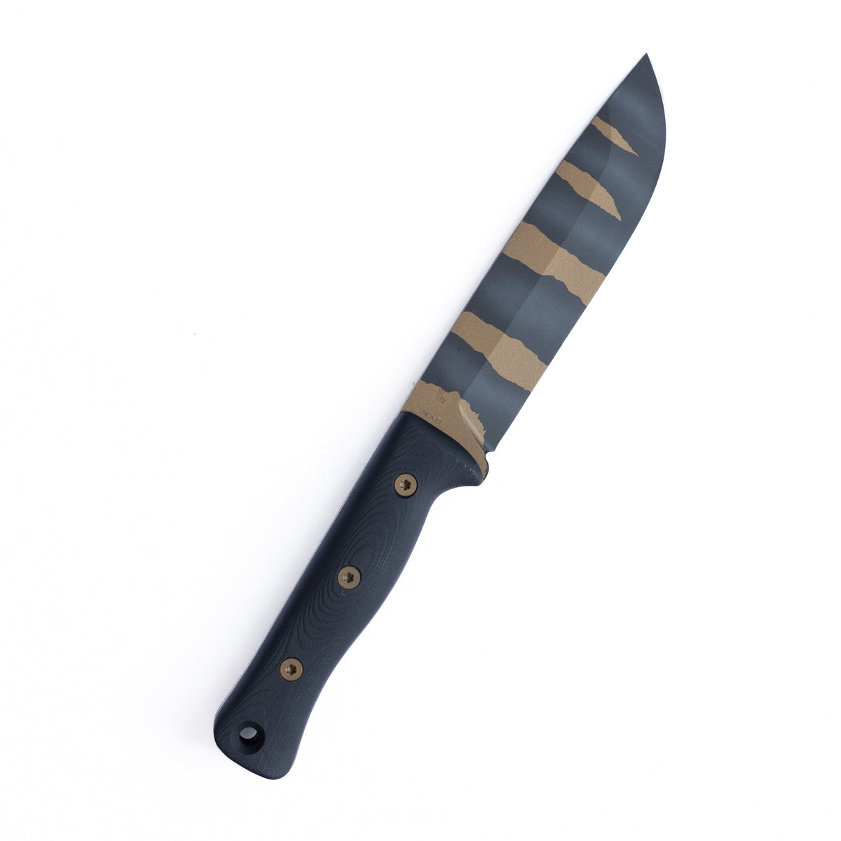 F6 Leuku Survival Knife (Limited Edition Rip Torn Blade, Black G10, CPM-3V)