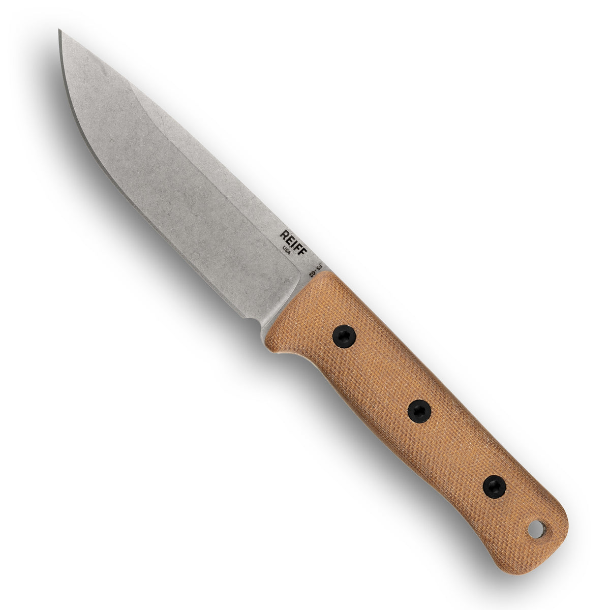 F5 GEN2 Field Survival Knife (CPM MagnaCut, Stonewash, Natural Canvas Micarta)