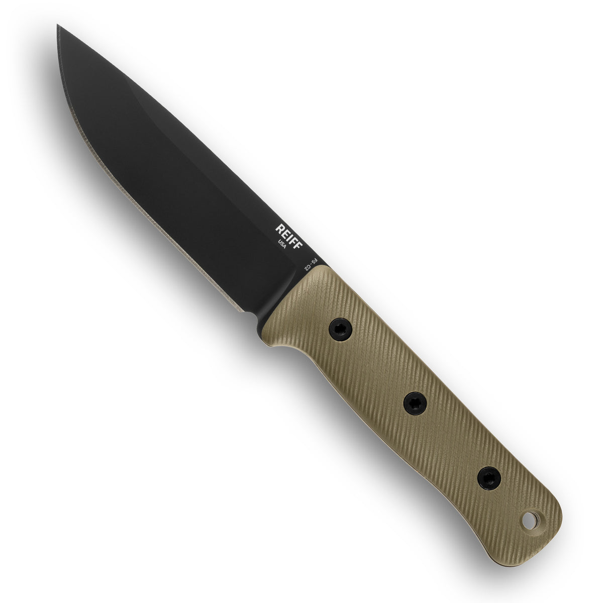 F5 GEN2 Field Survival Knife (CPM MagnaCut, Black DLC, OD Green G10)