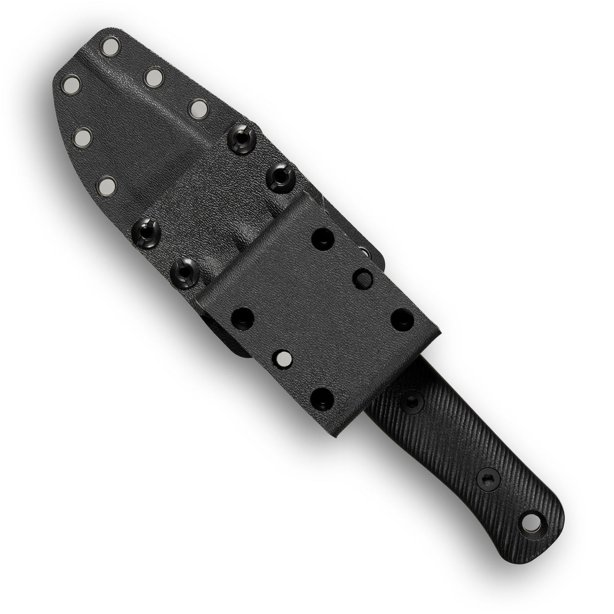 F4 GEN2 Bushcraft Survival Knife (CPM 3V, FDE PVD, Black G10)