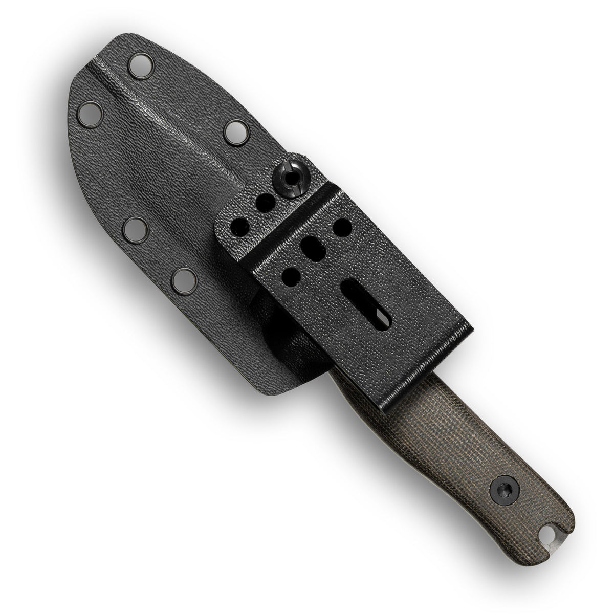 F3 EDC Fixed Blade Knife (CPM MagnaCut, Two-tone, Green Canvas Micarta)