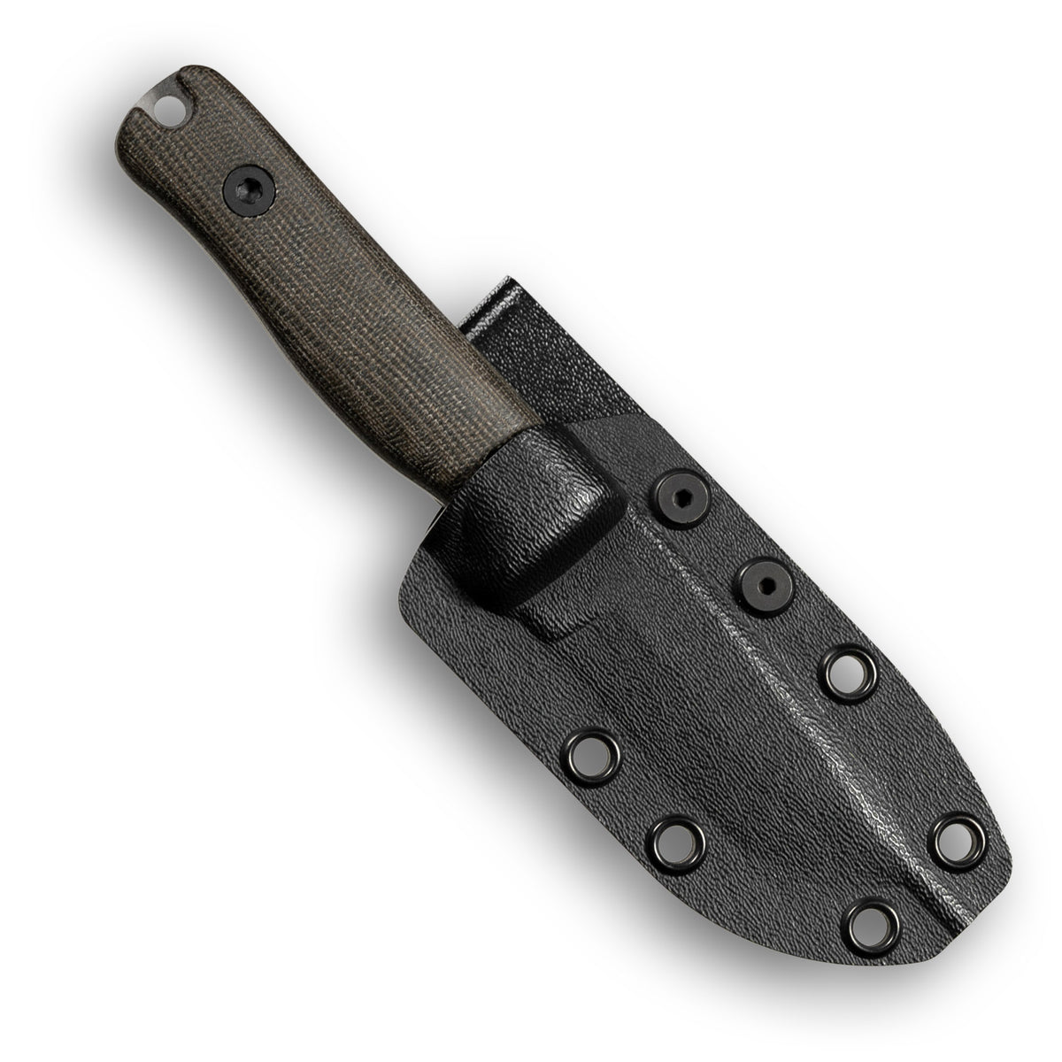 F3 EDC Fixed Blade Knife (CPM MagnaCut, Two-tone, Green Canvas Micarta)
