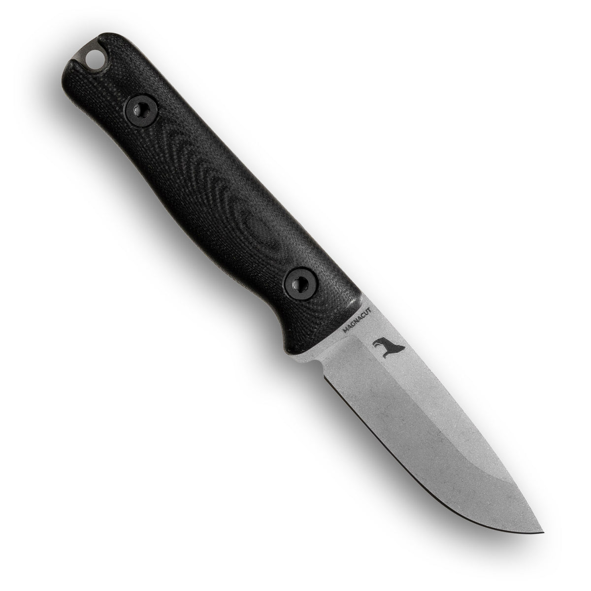 F3 EDC Fixed Blade Knife (CPM MagnaCut, Stonewash, Black G10)