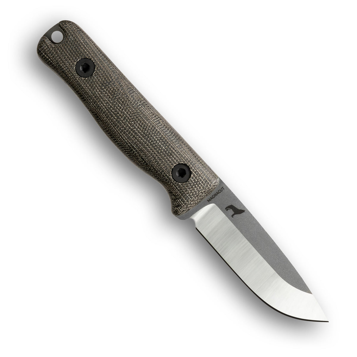 F3 EDC Fixed Blade Knife (CPM MagnaCut, Two-tone, Green Canvas Micarta)