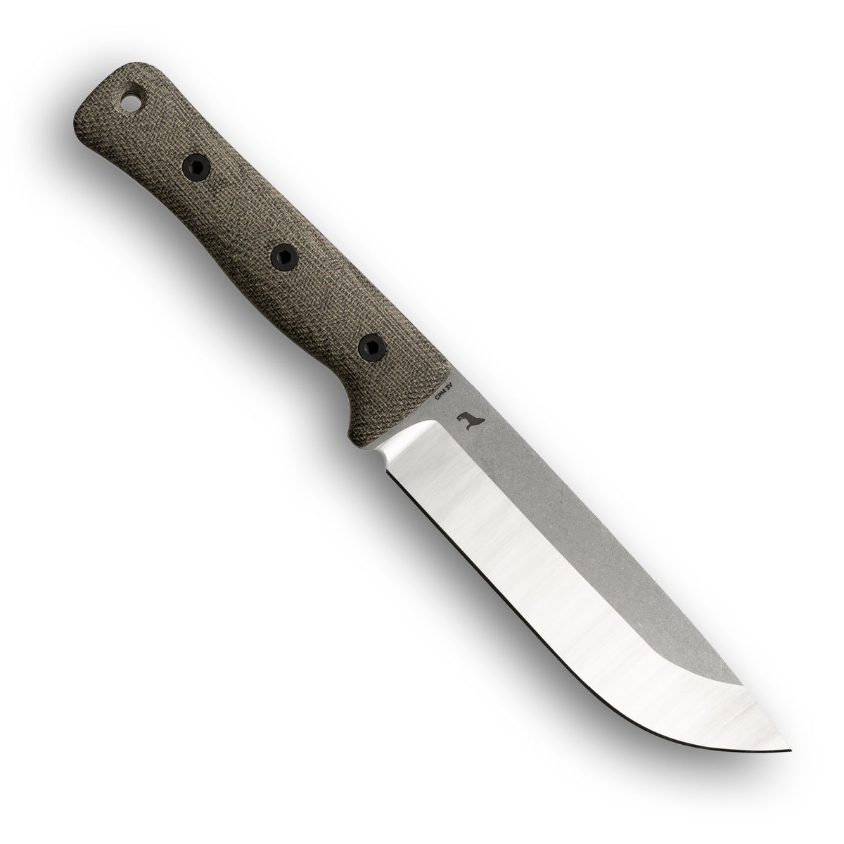 F6 GEN2 Leuku Survival Knife (CPM 3V, Two-Tone, Green Canvas Micarta)