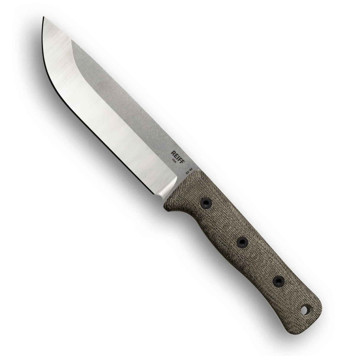 F6 GEN2 Leuku Survival Knife (CPM 3V, Two-Tone, Green Canvas Micarta)