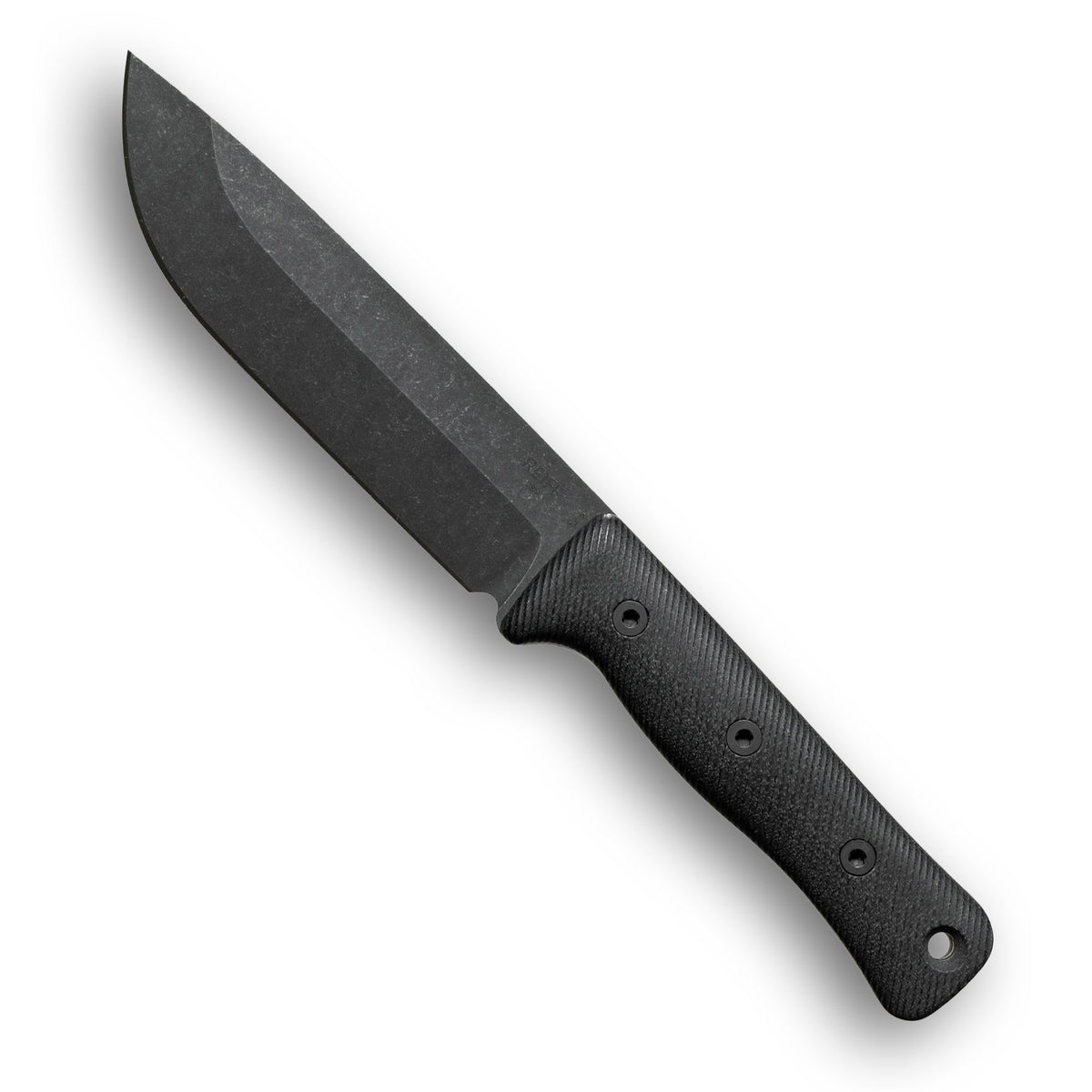 F6 GEN2 Leuku Survival Knife (CPM 3V, Stonewashed DLC, Black Canvas Micarta)