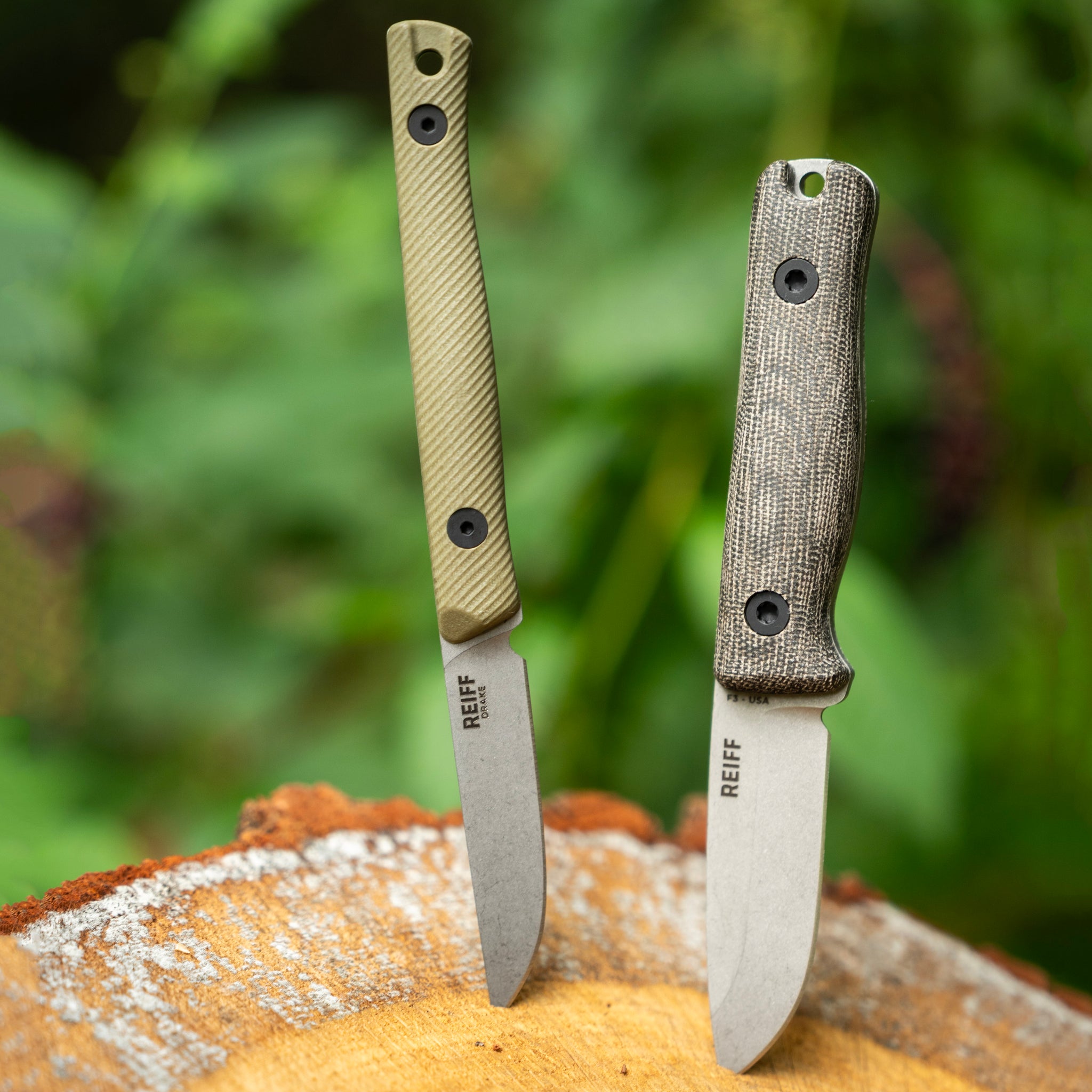 DRAKE F60LTD Mサイズ　4x4ネジ　プレート付き DRAKE — Bird & Trout Fixed Blade Knife, MagnaCut, Dark Earth G10