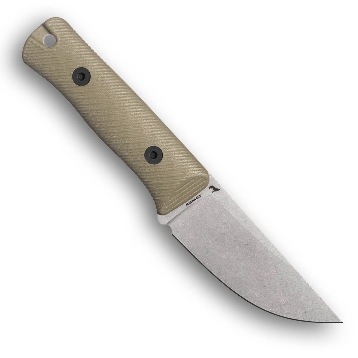 RUT Fixed Blade Hunting Knife (MagnaCut, Stonewash, OD Green G10)