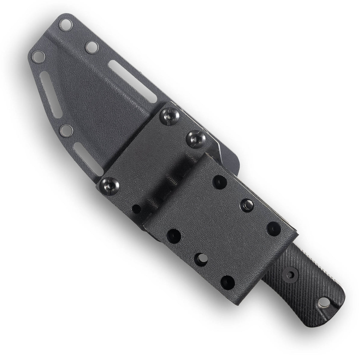 RUT Fixed Blade Hunting Knife (MagnaCut, Stonewash, Black G10)