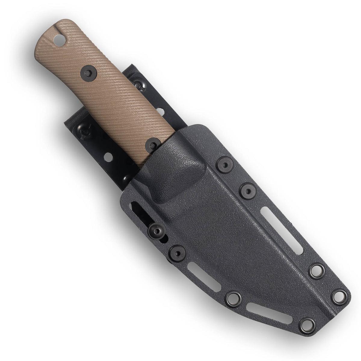 RUT Fixed Blade Hunting Knife (MagnaCut, Stonewash, Dark Earth G10)