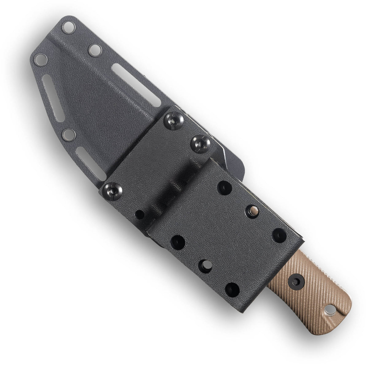 RUT Fixed Blade Hunting Knife (MagnaCut, Stonewash, Dark Earth G10)