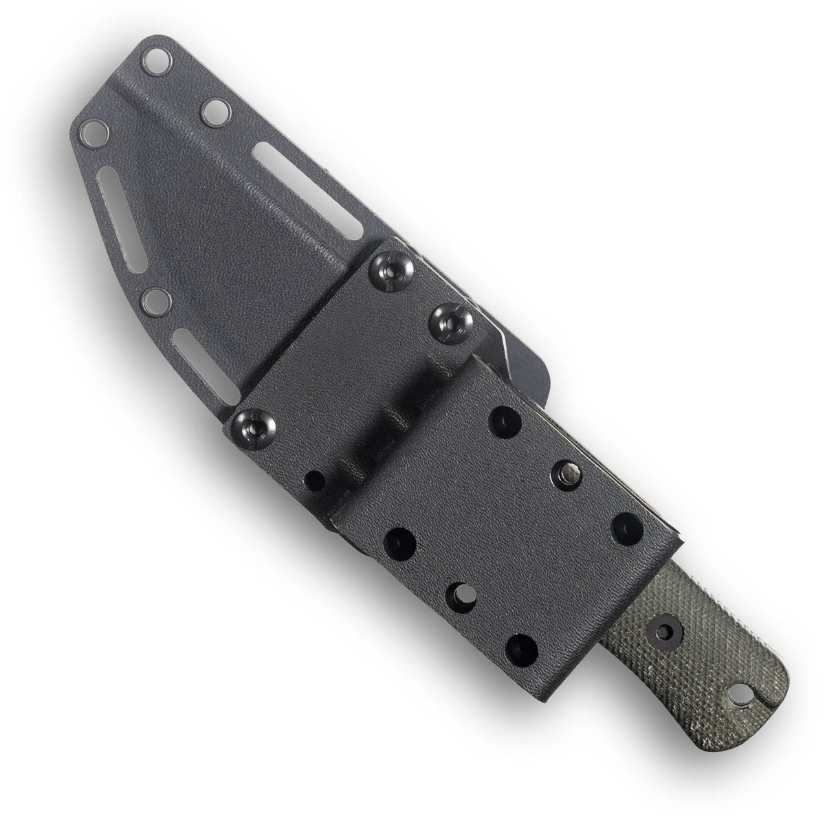 RUT Fixed Blade Hunting Knife (MagnaCut, Stonewash, Green Canvas Micarta)