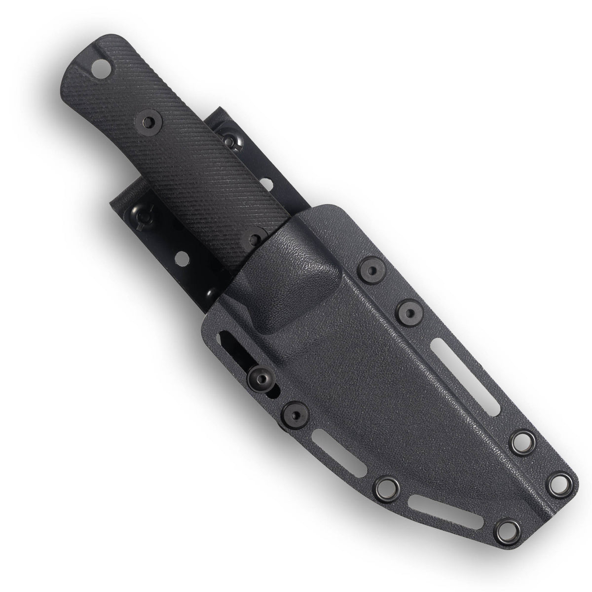 RUT Fixed Blade Hunting Knife (MagnaCut, Stonewash, Black Canvas Micarta)