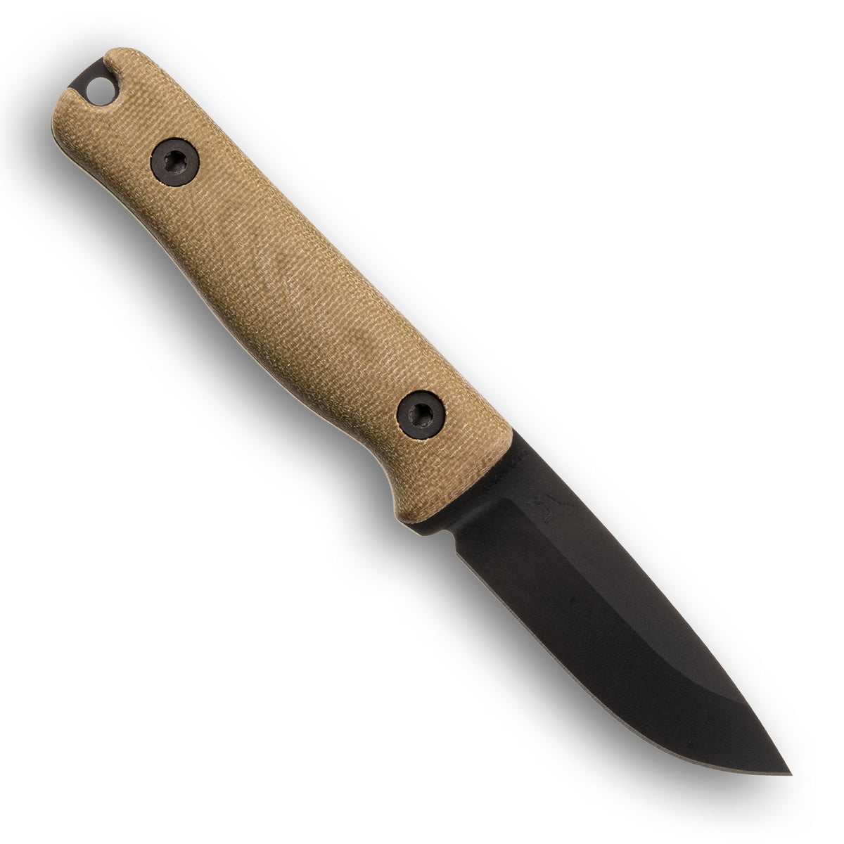 F3 EDC Fixed Blade Knife (CPM MagnaCut, Black DLC, OD Green Canvas Micarta)