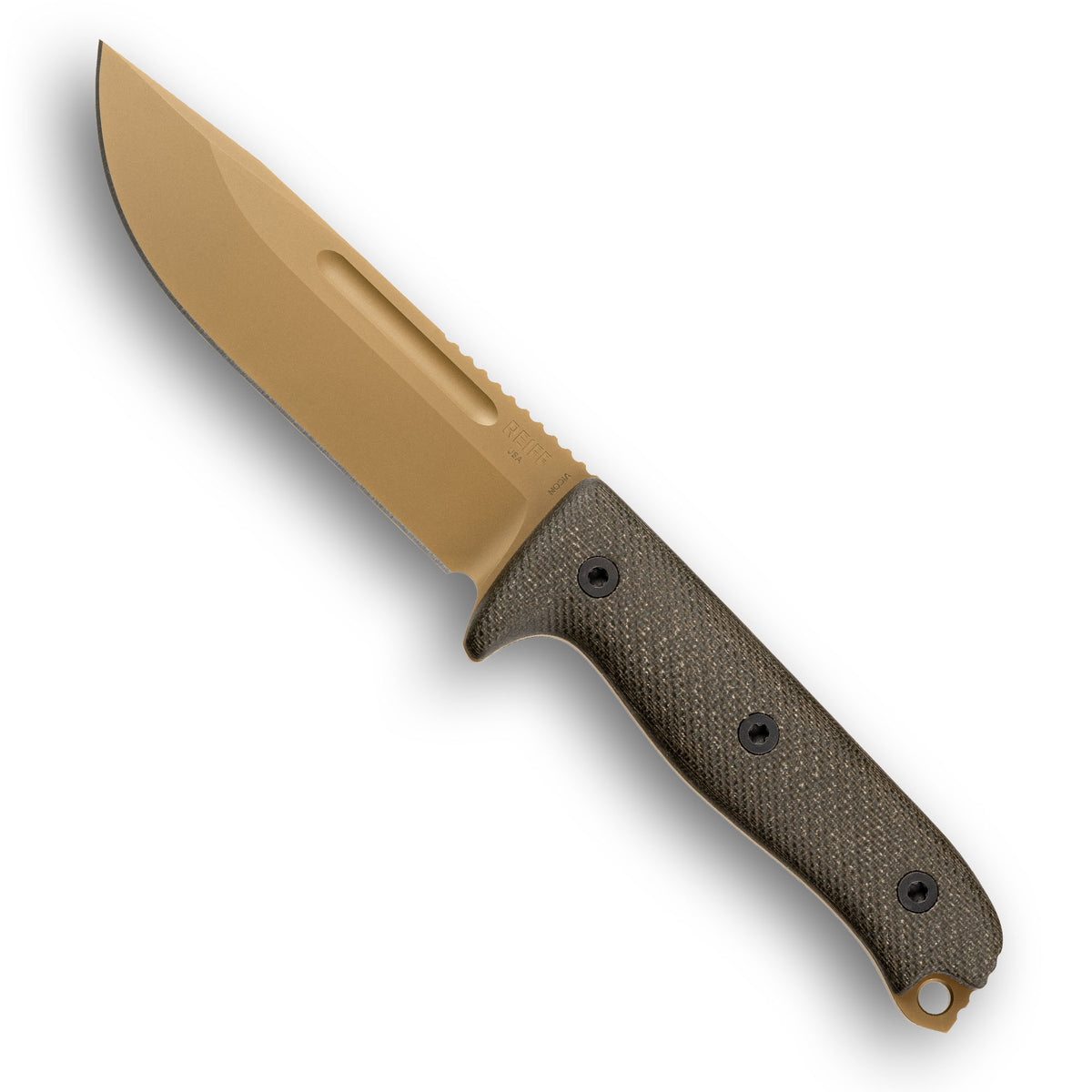 VICON (CPM MagnaCut, FDE PVD, Green Canvas Micarta)