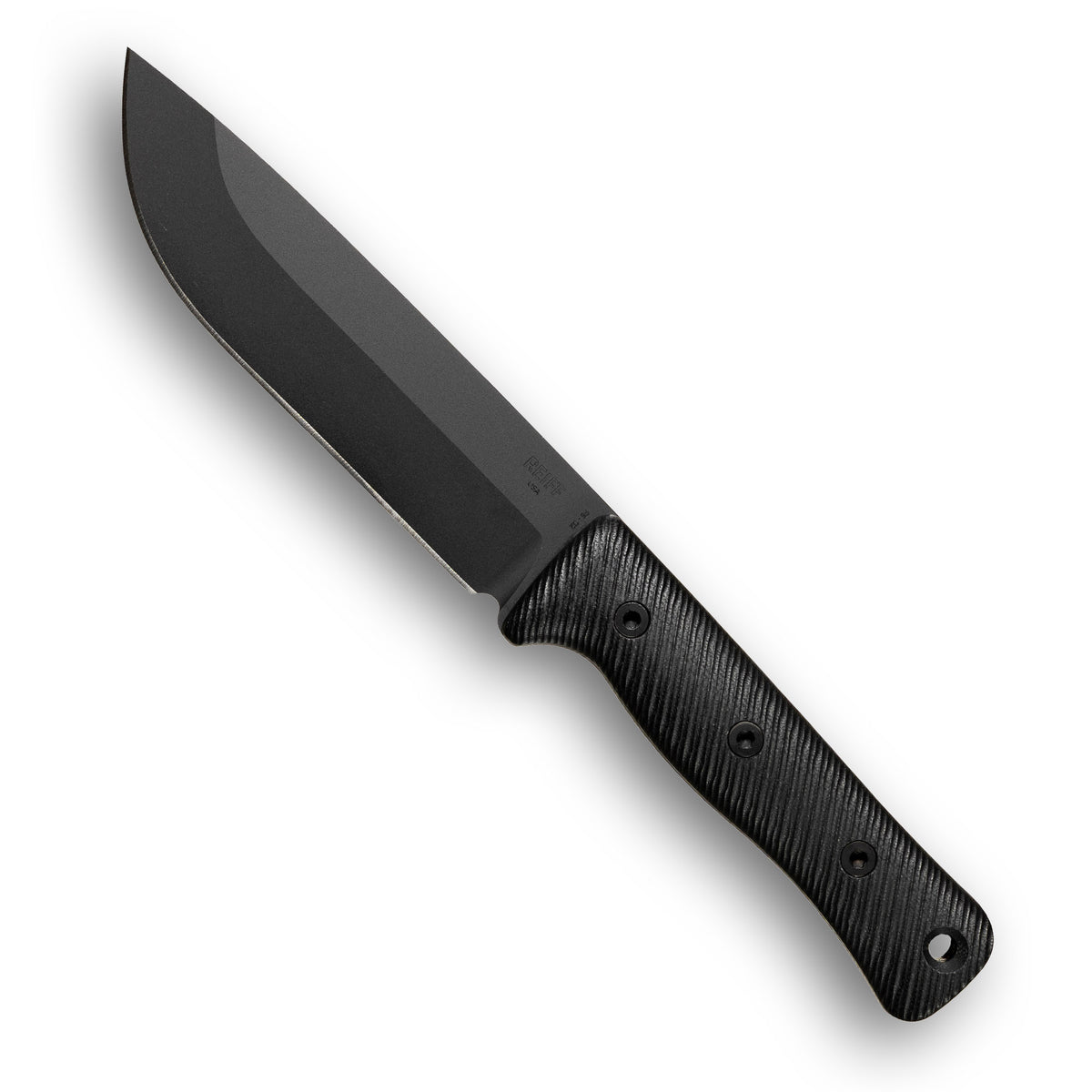 F6 GEN2 Leuku Survival Knife (CPM 3V, Black DLC, Black G10)