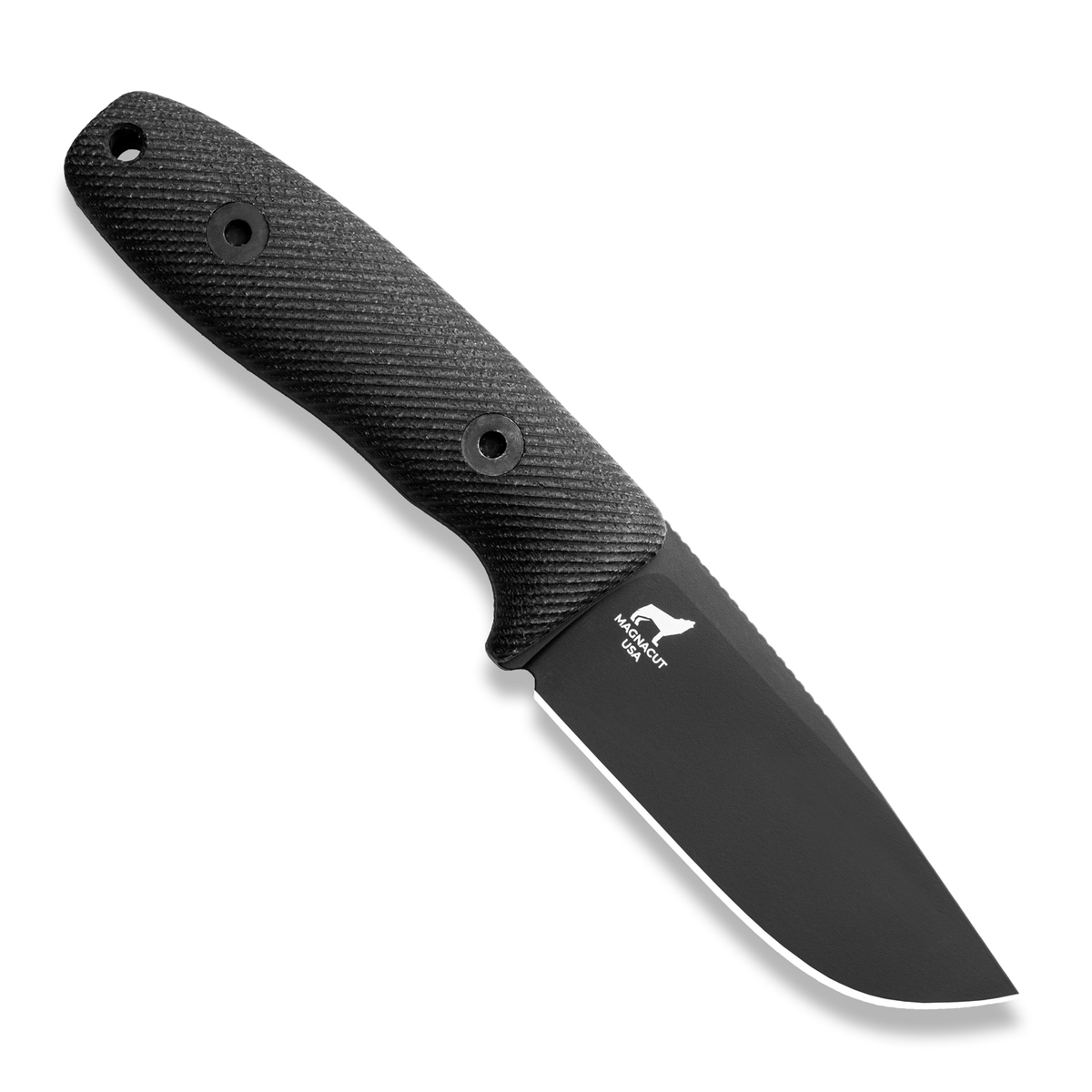 BLEM Circadian Clip Point EDC Fixed Blade Knife (CPM MagnaCut, Black Cerakote, Black Canvas Micarta)