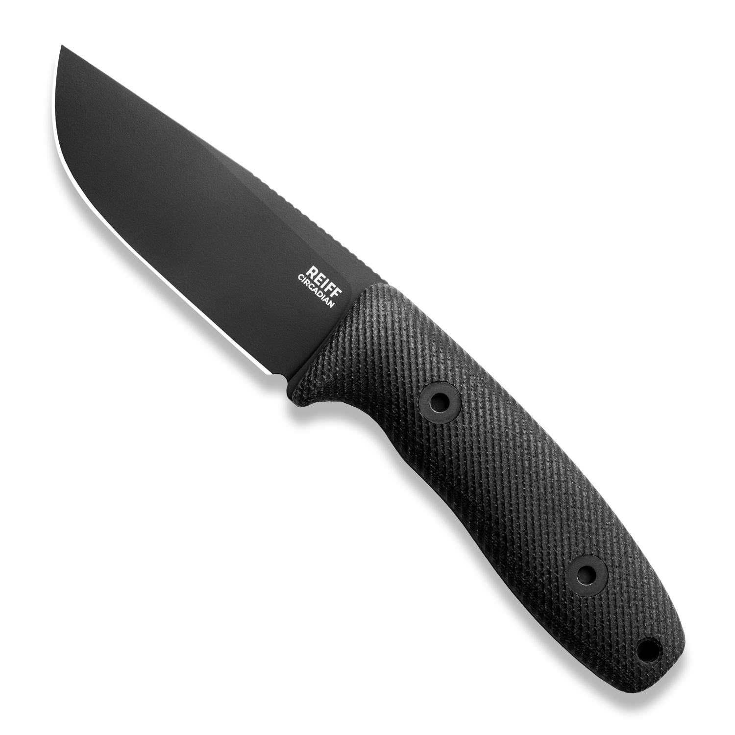 BLEM Circadian Clip Point EDC Fixed Blade Knife (CPM MagnaCut, Black Cerakote, Black Canvas Micarta)