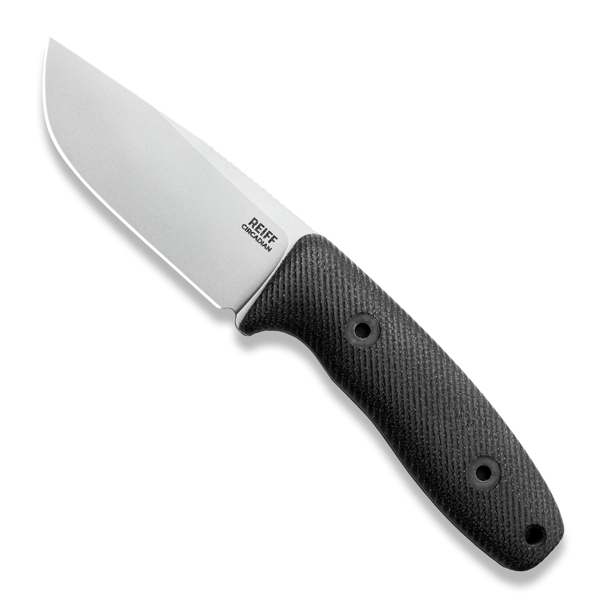 BLEM Circadian Clip Point EDC Fixed Blade Knife (CPM MagnaCut, Stonewash, Black Canvas Micarta)