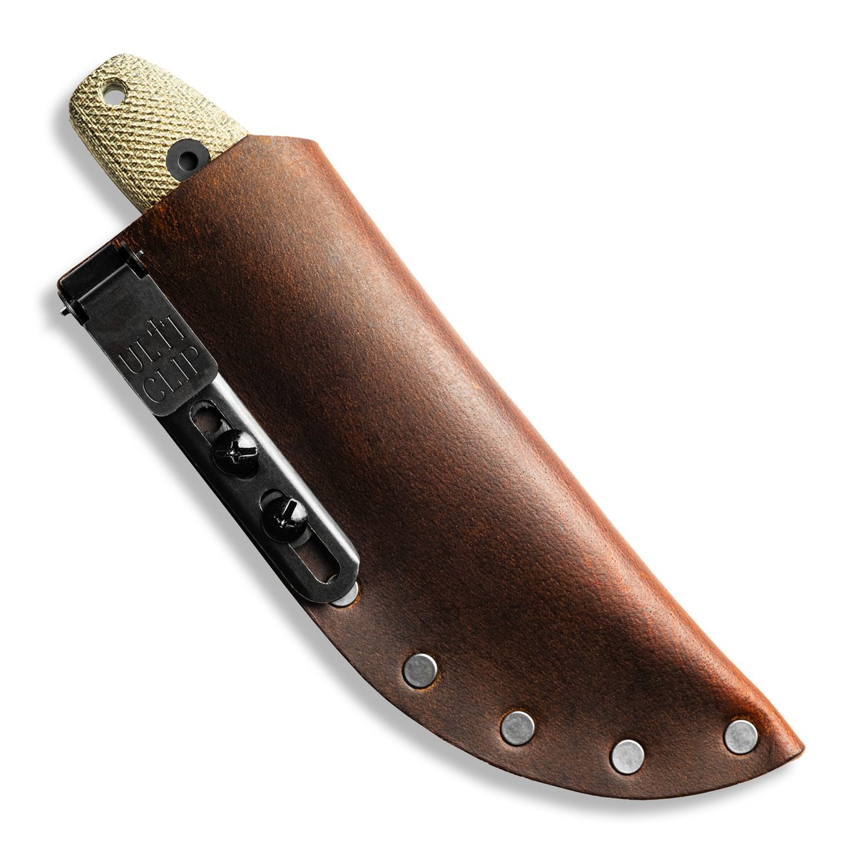 BLEM Circadian Clip Point EDC Fixed Blade Knife (CPM MagnaCut, Black Cerakote, Green Canvas Micarta)