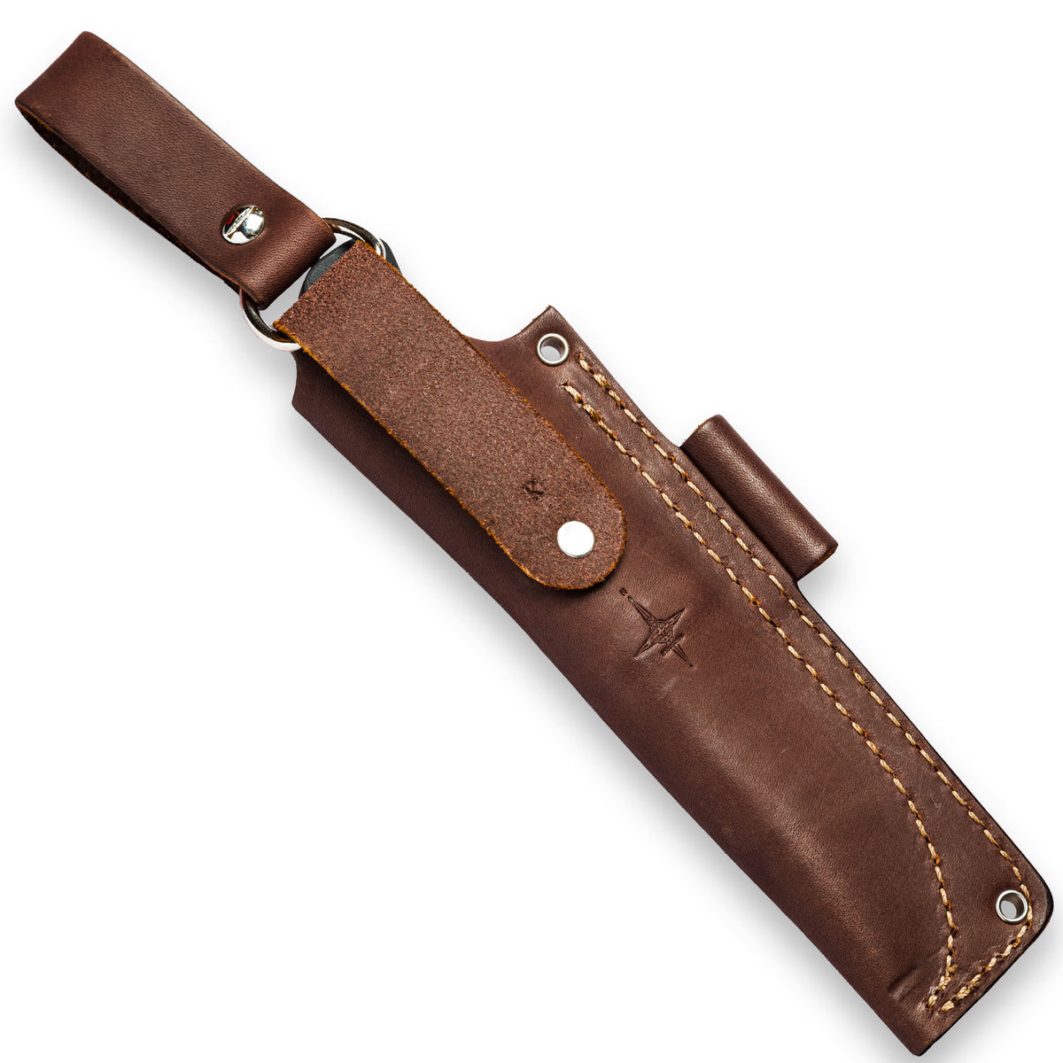 F4 Brown Leather Bushcraft Sheath