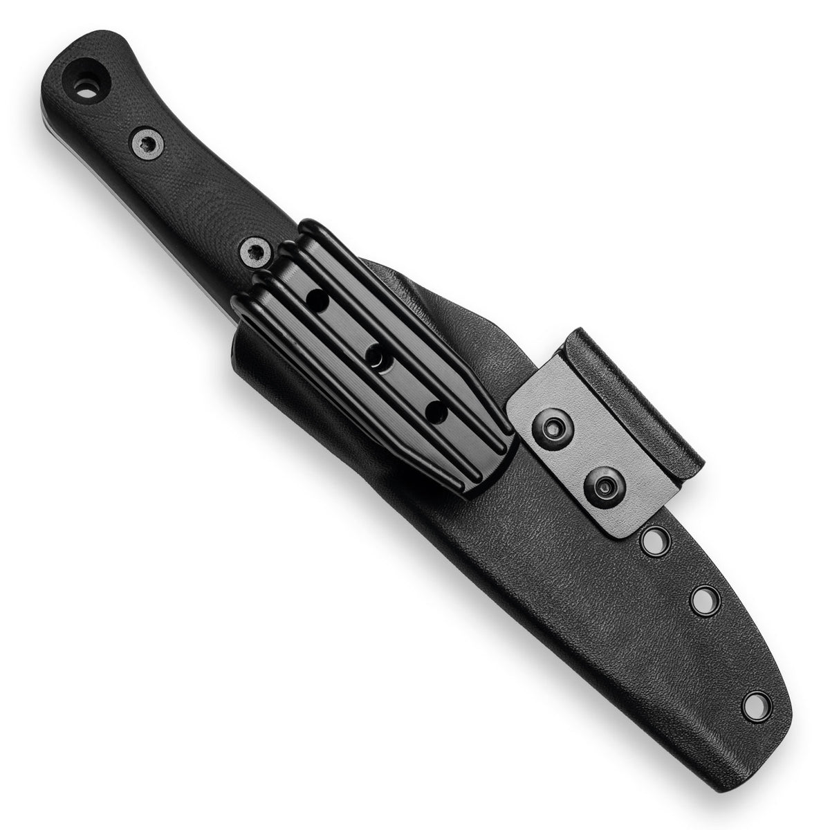 BLEM F4 Bushcraft Survival Knife (Acid Stonewash CPM 3V, Black G10)