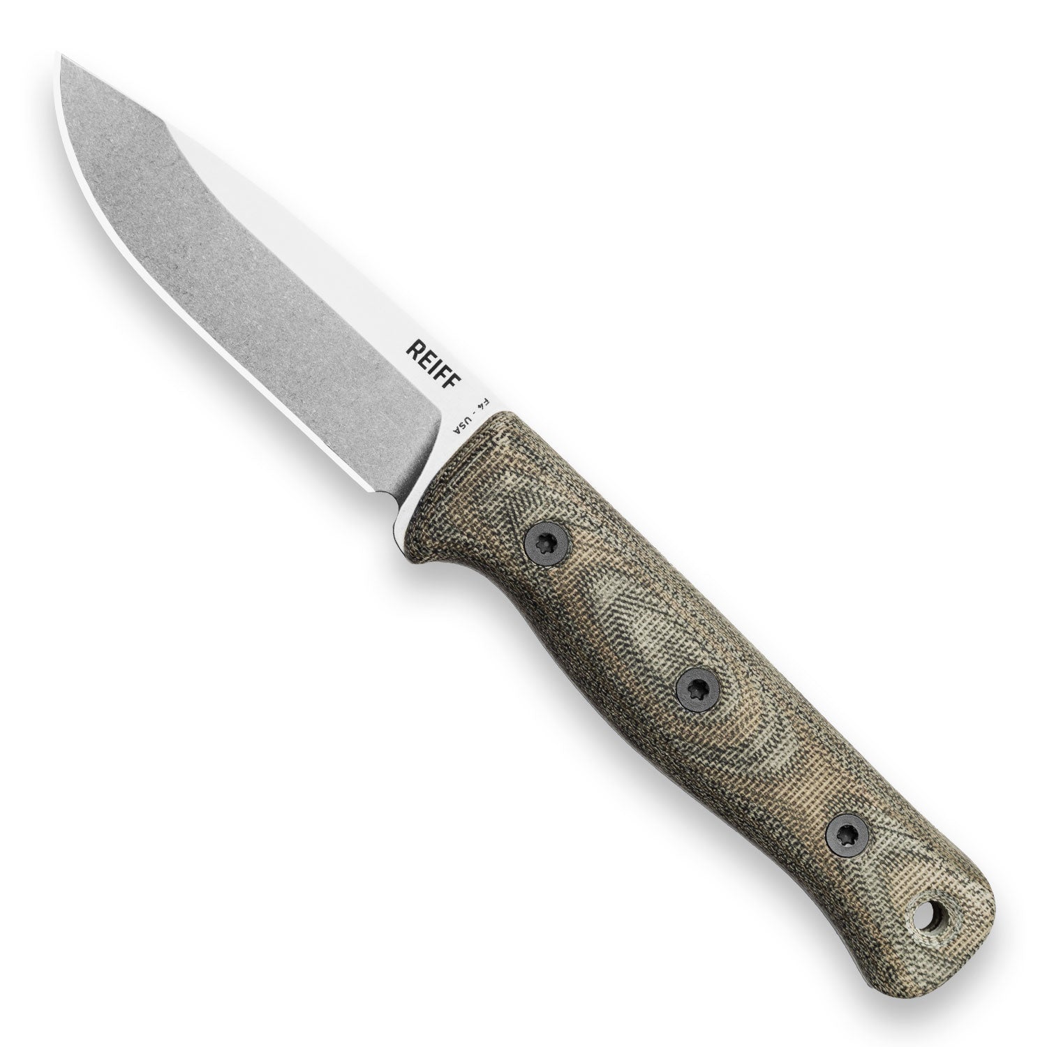 BLEM F4 Bushcraft Survival Knife (Polished Stonewash MagnaCut