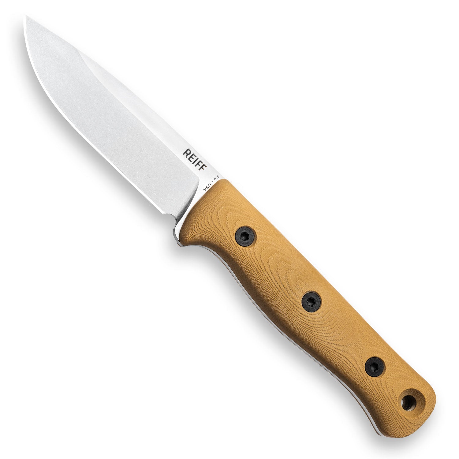 F4 Bushcraft Survival Knife (Polished Stonewash MagnaCut, Coyote