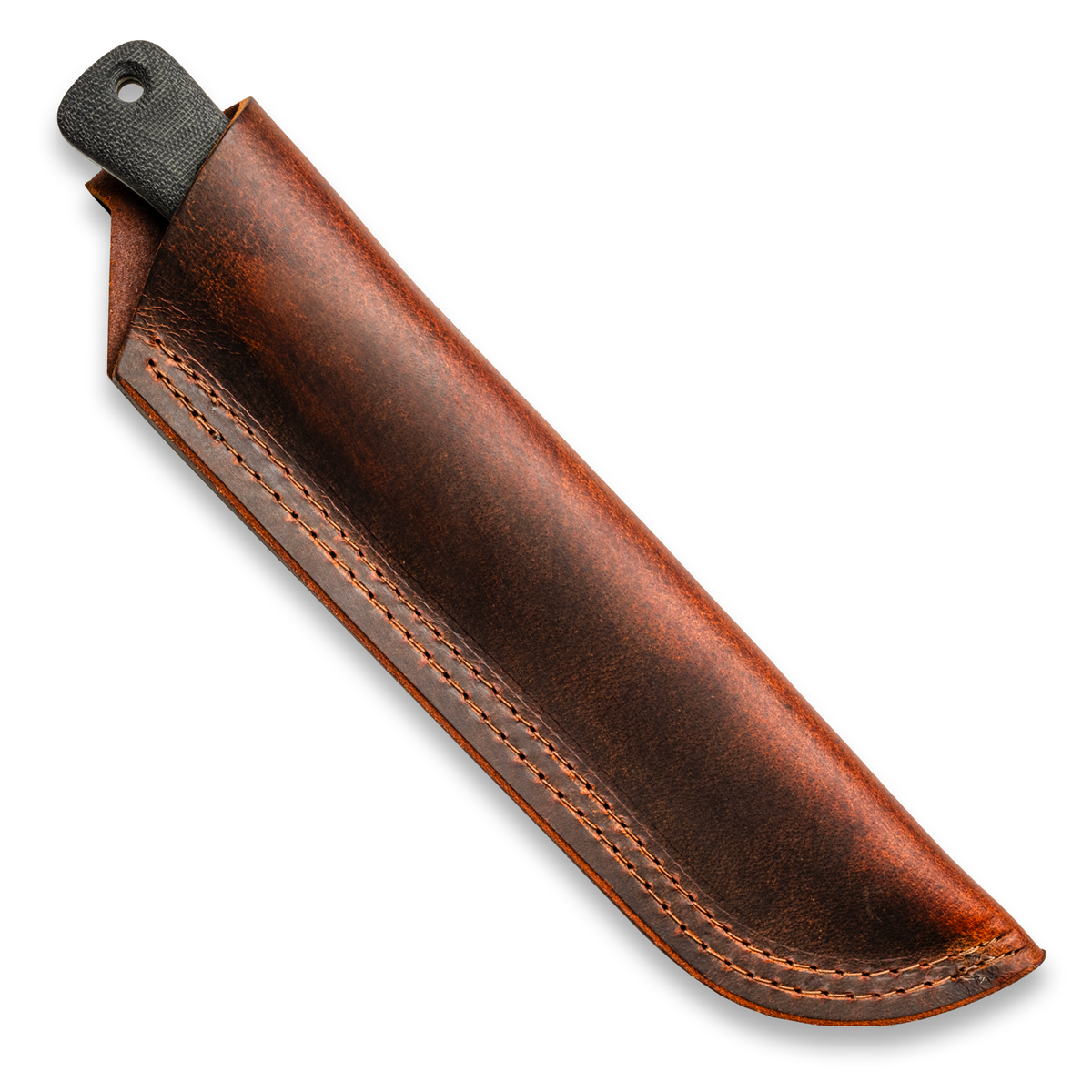 F6 Leuku Survival Knife (CPM MagnaCut, Polished Stonewash, Black Canvas Micarta)