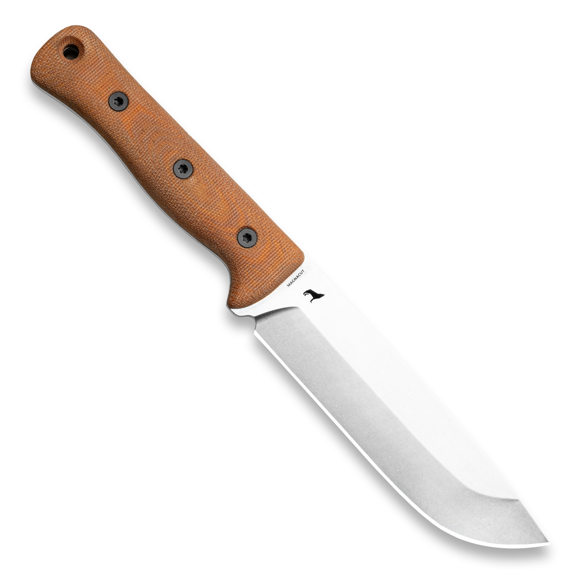 F6 Leuku Survival Knife (CPM MagnaCut, Polished Stonewash, Natural Canvas Micarta)
