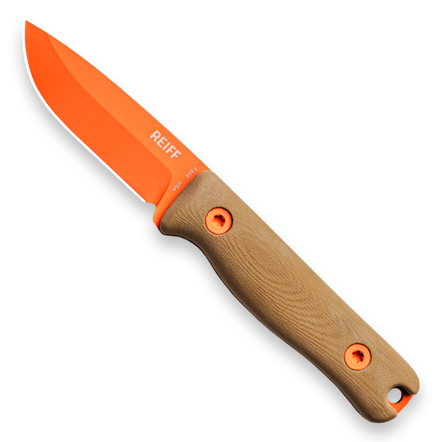 F3XC Extreme Conditions EDC Fixed Blade (CPM 3V, Hi-Vis Orange