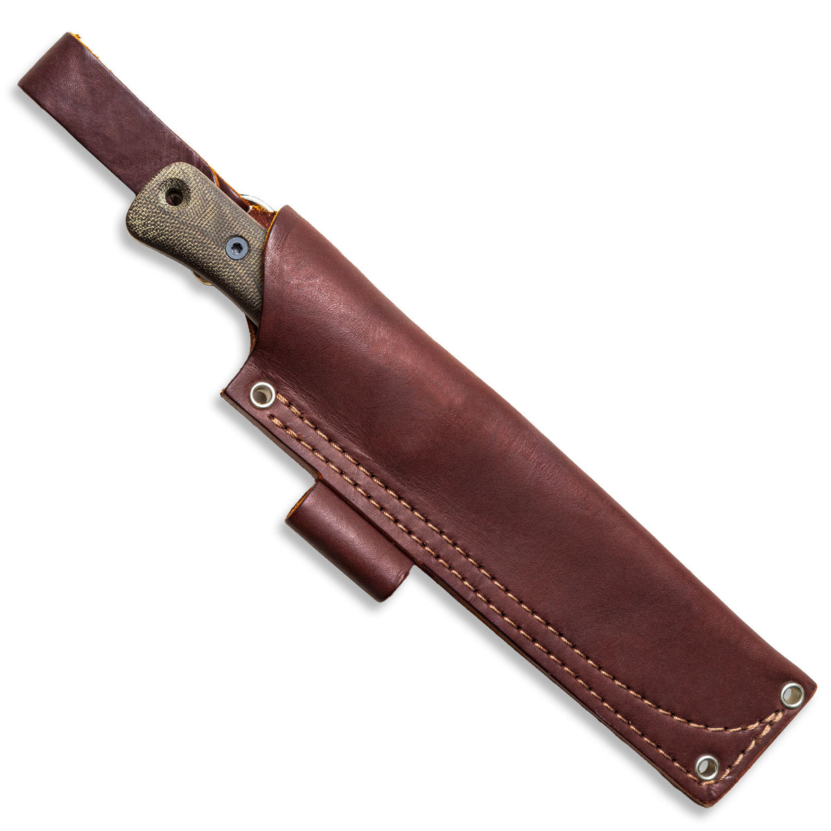 F6 Brown Leather Bushcraft Sheath