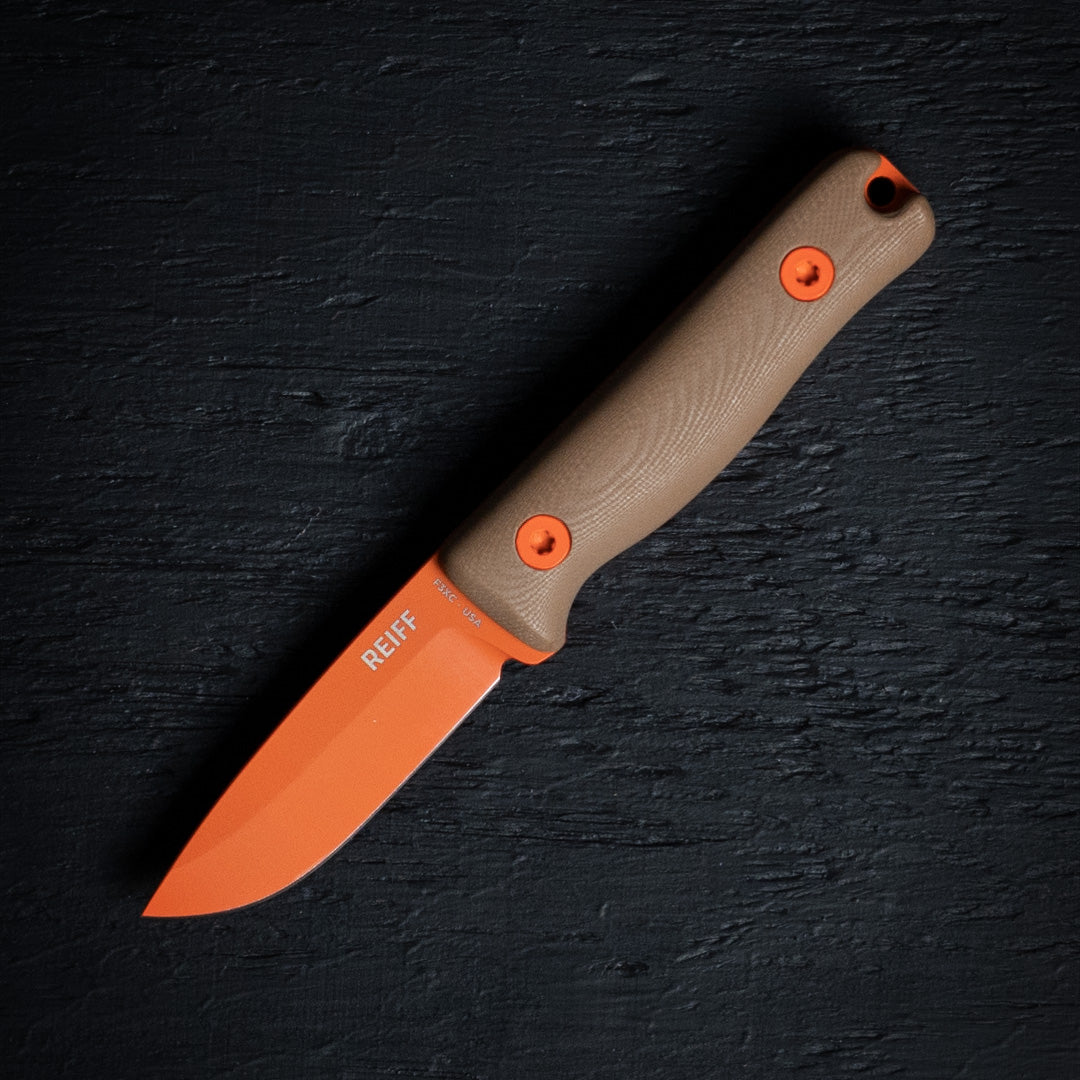 F3XC Extreme Conditions EDC Fixed Blade Knife (Hi-Vis Orange)