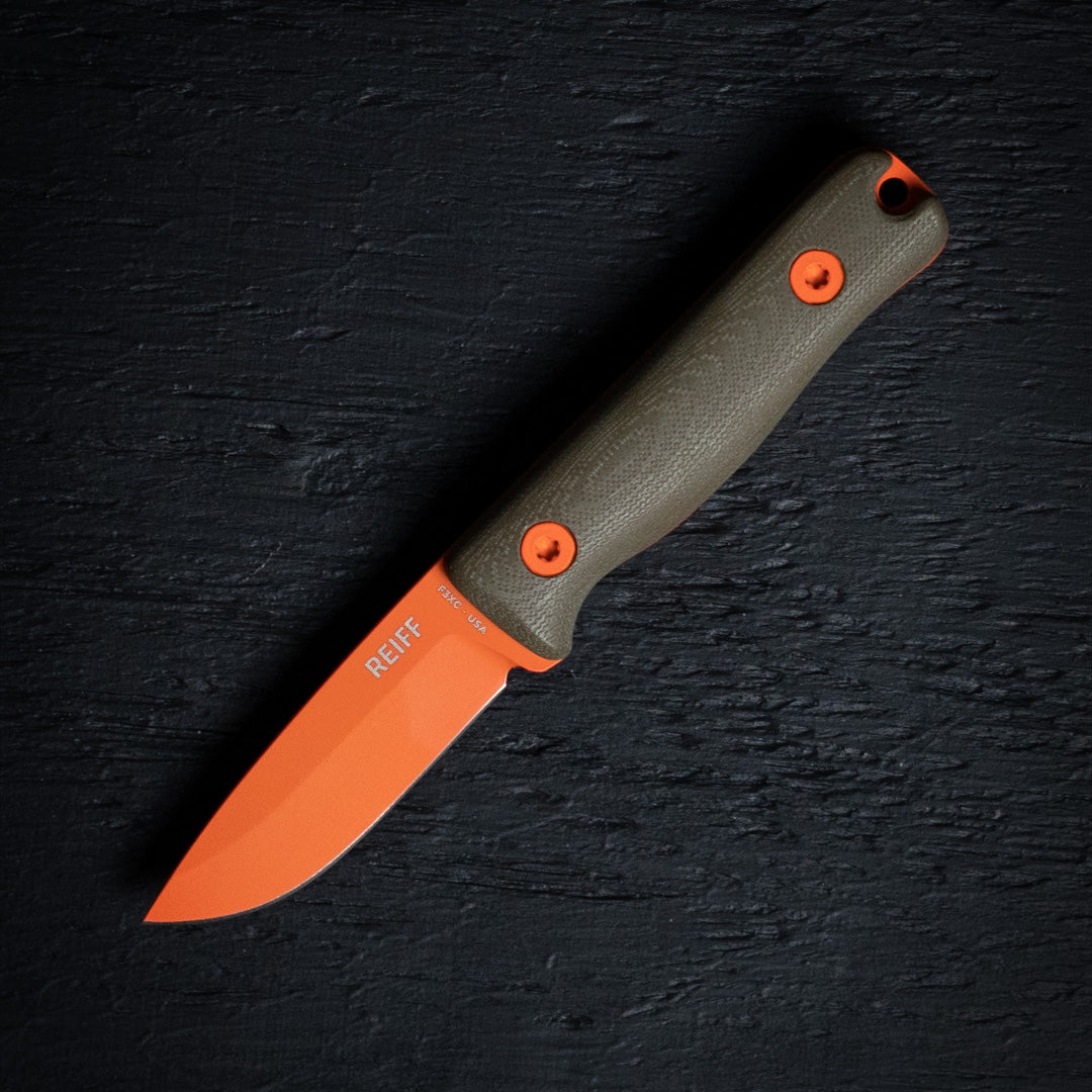 F3XC Extreme Conditions EDC Fixed Blade Knife (Hi-Vis Orange)